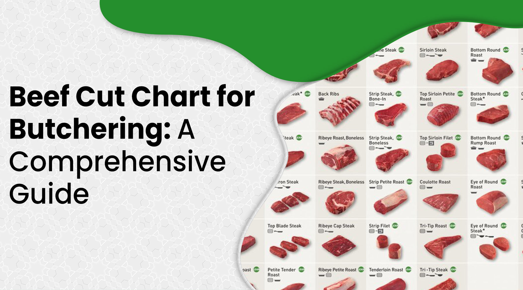 Beef Cut Chart for Butchering 3 Lakes Ranch
