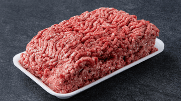 fresh raw minced beef